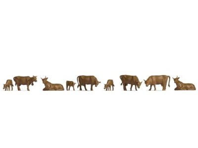 NOCH N figurines vaches, marron  38216 1 set