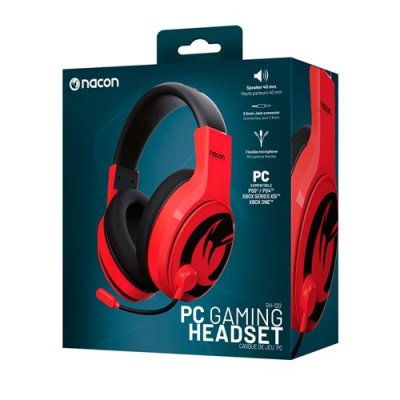 NACON  GH-120 Rouge Casque Gaming Multiplateforme