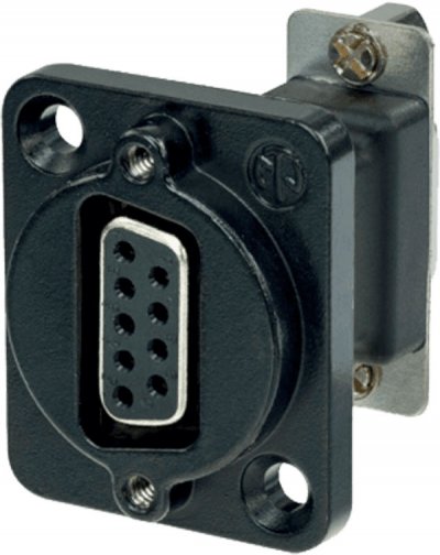 NEUTRIK NADB9FF-B 15-pol. D-SUB noir Fiche encastrable