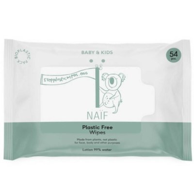NAIF NA&Iuml;F Bo&icirc;te de Lingettes pour B&eacute;b&eacute; sans Plastique 54 Unit&eacute;s