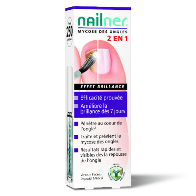NAILNER  2 En 1 Mycose Des Ongles Vernis Pinceau Effet Brillance 5ml