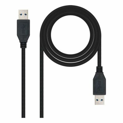 NANOCABLE Nano Cable 10.01.1001-BK - C&acirc;ble USB 3.0, m&acirc;le-m&acirc;le, Noir, 1mts