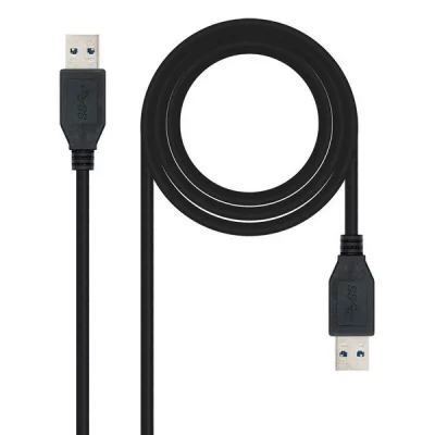NANOCABLE Nano Cable 10.01.1002-BK - C&acirc;ble USB 3.0, m&acirc;le-m&acirc;le, Noir, 2mts