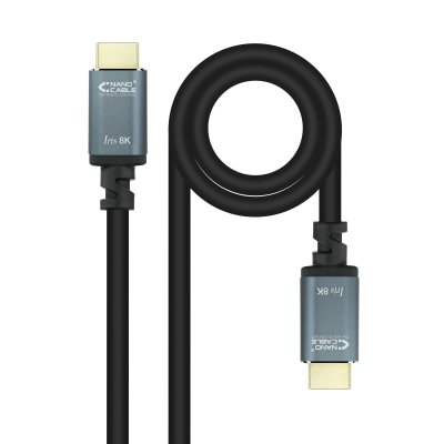 NANOCABLE  10.15.8001 C&acirc;ble HDMI 2.1 Iris 8 K 1,0 m Noir