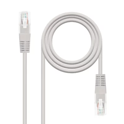 NANOCABLE  10.20.0405 - C&acirc;ble de r&eacute;seau CAT6 UTP (5 m) couleur gris