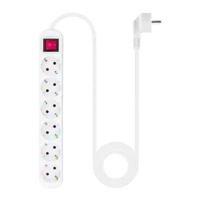 NANOCABLE  6 Tomas Power Strip With Switch 1.4 M Blanc