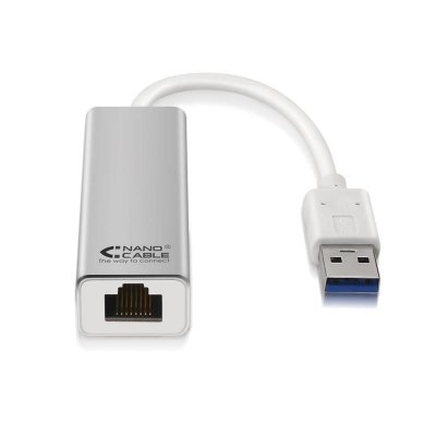 NANOCABLE  Adapter Usb 3.0 To Rj45 Nanowire 10.03.0401 15 Cm Blanc