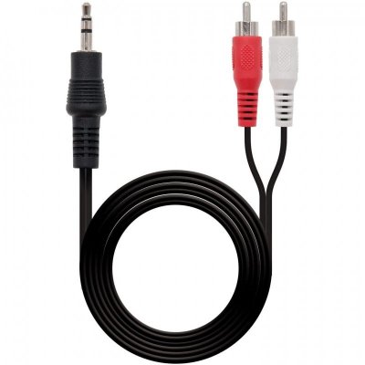 NANOCABLE  cable audio, jack 3.5/m-2xrca/m 1,5m 10.24.0301
