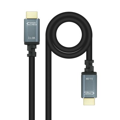 NANOCABLE  cable hdmi 2.1 iris 8k m/m, 2 metros 10.15.8002