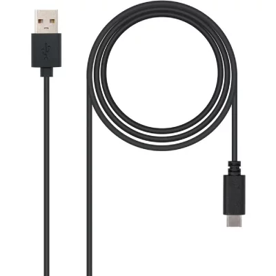 NANOCABLE  Nanowire Cable Usb-a Male 2.0 To Usb-c Male 2.0 2 M Noir
