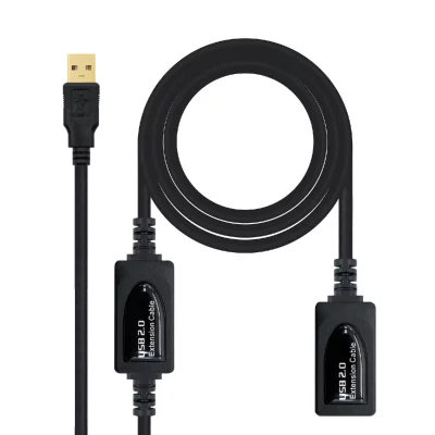 NANOCABLE  Usb 2.0 Extender 15 M Noir