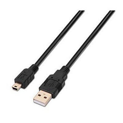 NANOCABLE  Usb A 2.0 Male To Mini Usb 5 Pin Male 0.5 M Noir