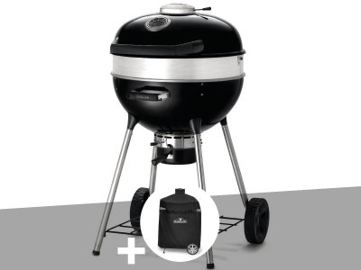 NAPOLEON  - Barbecue &agrave; charbon Charcoal Kettle Pro 57 cm + Housse pour barbecue Rodeo 57 cm sur pied