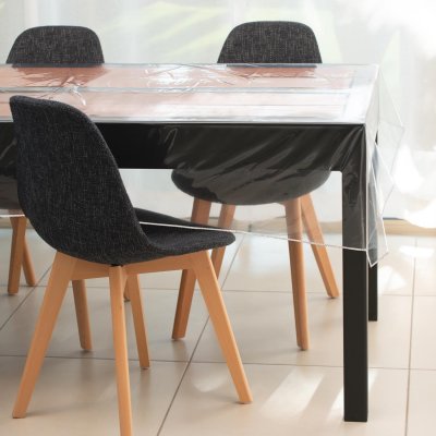 SOLEIL D OCRE Nappe rectangle transparente 160x250 cm cristal - Transparent