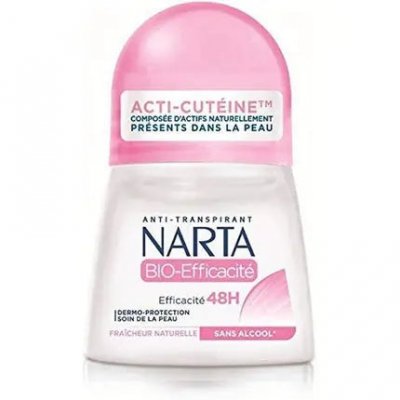 NARTA  Anti-Transpirant Bio-Efficacit&eacute; Bille 50 ml - Lot de 4