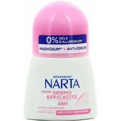 NARTA  Magnesium Protect D&eacute;odorant Bille Femme 48h, 4 x 50ml