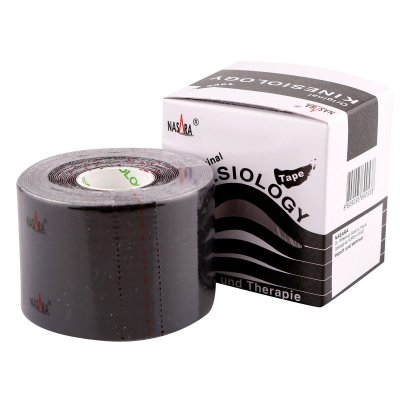 SPORTI Nasara Kinesiologie Tape 1 Bobine-Noir