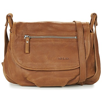 NAT ET NIN  Sac Bandouli&egrave;re Jen Cuir  Marron