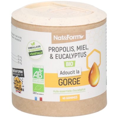 NAT&FORM  Bio Propolis Gommes 45