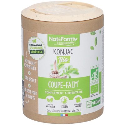 NAT&FORM  Ecoresponsable - Konjac bio 200 g&eacute;lules
