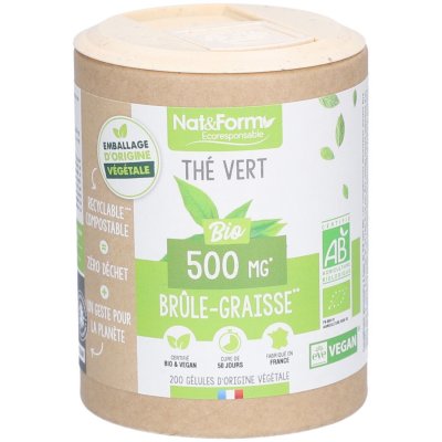 NAT & FORM NAT&FORM Ecoresponsable - Th&eacute;vert Bio 200 g&eacute;lules