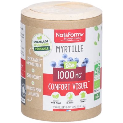 NAT & FORM Nat&form Myrtille Bio &Eacute;co-Responsable G&eacute;lules V&eacute;g&eacute;tales