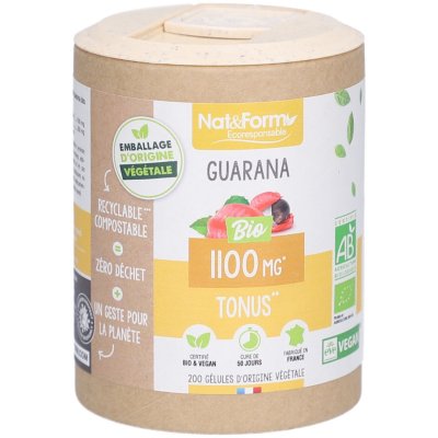 NAT & FORM Nat & Form - NAT&FORM GUARANA BIO 200 GELULES