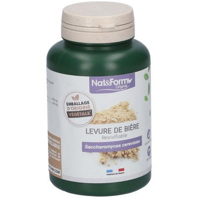 NAT & FORM  Original Levure de Bi&egrave;re Revivifiable 200 g&eacute;lules
