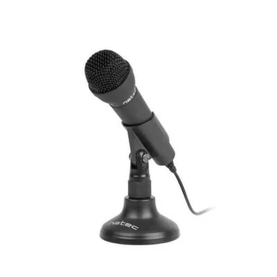NATEC  microphone black adder mini jack low-noise, microphone omniderctional nmi-0776