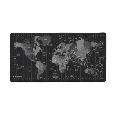 NATEC  Time Zone Map 800 X 400 Mm Mouse Pad Noir