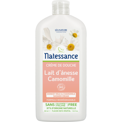 NATESSANCE  Cr&egrave;me de Douche Lait d'Anesse et Camomille 500ml