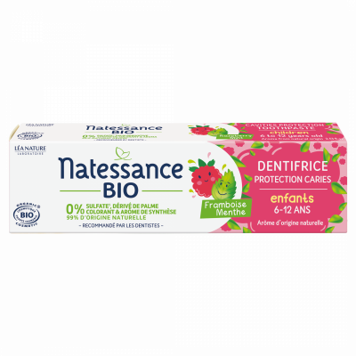 NATESSANCE  Dentifrice Protection Caries Enfants 6-12 Ans - Tube 75 ml