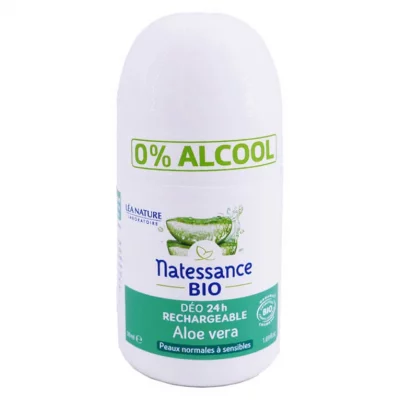 NATESSANCE  D&eacute;odorant 24h Roll-On Aloe Vera Bio 50ml