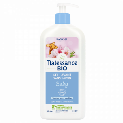 NATESSANCE  Gel Lavant Sans Savon, 500ml