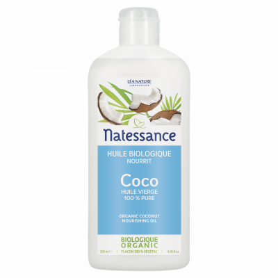 NATESSANCE  Huile Vierge de Coco Bio, 250ml