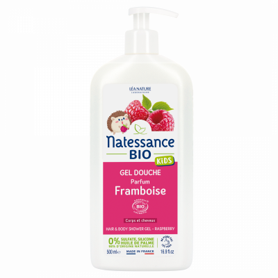 NATESSANCE  Kids Bio Gel Douche Framboise 500ml