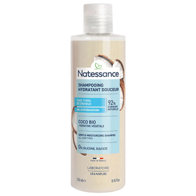 NATESSANCE  Shampoing Extra-Doux Coco, 250ml