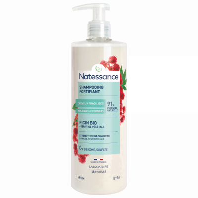 NATESSANCE  Shampoing R&eacute;parateur Fortifiant Ricin 500ml
