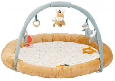  Nattou Tapis d'&eacute;veil pouf arches Felix et L&eacute;o multicolore 80x100 cm