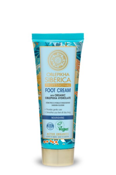NATURA SIBERICA  Cr&egrave;me pour les pieds oblepikha 75 ml