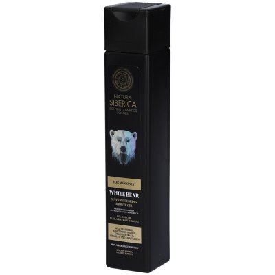 NATURA SIBERICA  For Men Only White Bear Gel Douche Rafra&icirc;chissant
