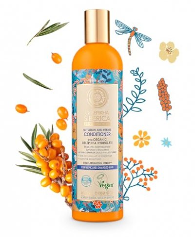 NATURA SIBERICA  Oblepikha apr&egrave;s-shampooing pour cheveux affaiblis et