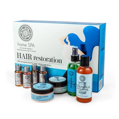 NATURA SIBERICA  Traitement capillaire Home Spa 4 &eacute;tapes + 4 phases
