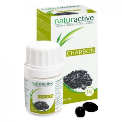 NATURACTIVE  Charbon V&eacute;g&eacute;tal 28 Capsules - Bo&icirc;te 28 g&eacute;lules