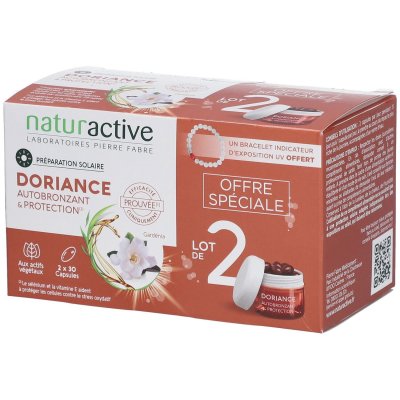 NATURACTIVE  Doriance Autobronzant & Protection 2X30 Capsules