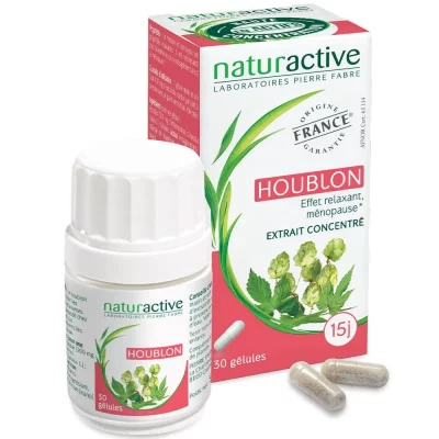 NATURACTIVE  Houblon 30 G&eacute;lules - Bo&icirc;te 30 g&eacute;lules