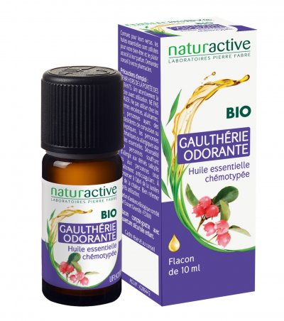 NATURACTIVE  Huile Essentielle Bio Gaulth&eacute;rie Odorante flacon 10ml