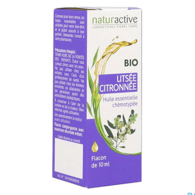 NATURACTIVE  Huile essentielle bio Lits&eacute;e citronn&eacute;e flacon 10ml