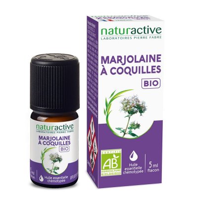 NATURACTIVE  Huile Essentielle Bio Marjolaine&agrave;Coquille flacon 5ml