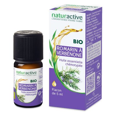 NATURACTIVE  Huile Essentielle Bio Romarin a Verb&eacute;none flacon 5ml